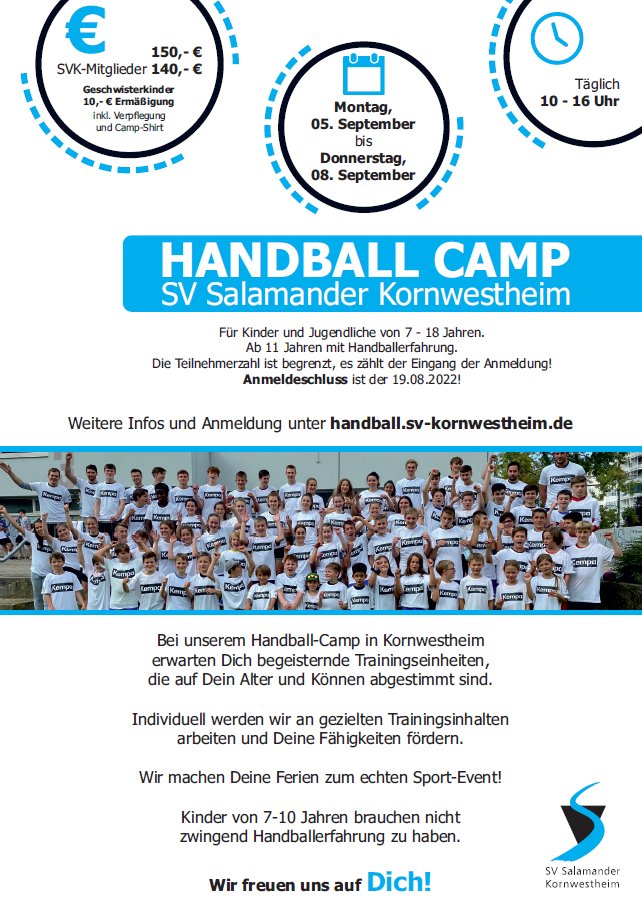 SVK_Handballcamp_2022_Plakat