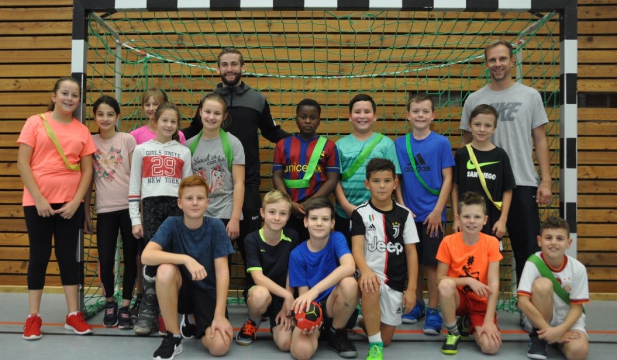 Jan Reusch besucht den Sportzug im Unterricht